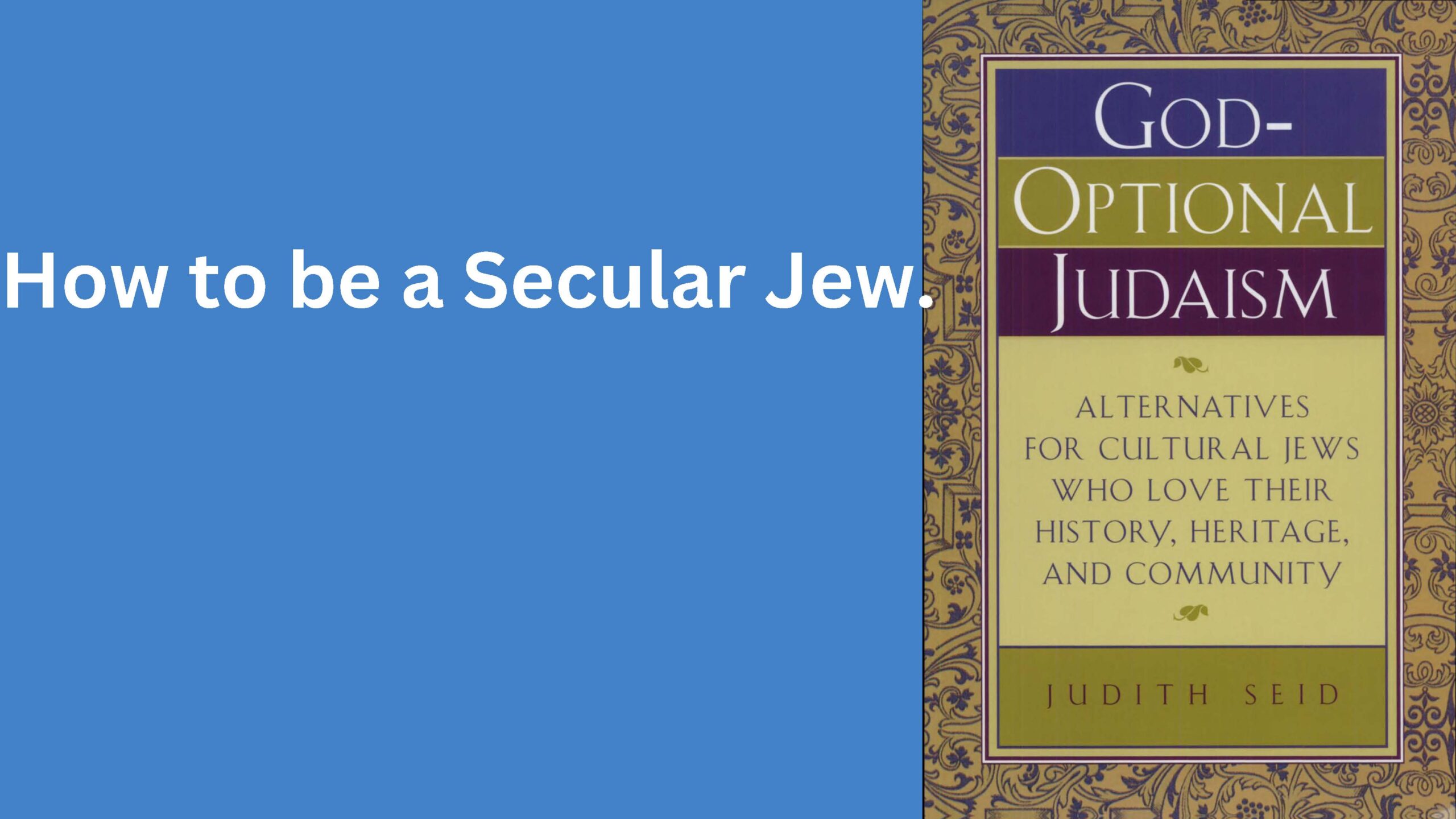 Book How to be a Secular Jew.